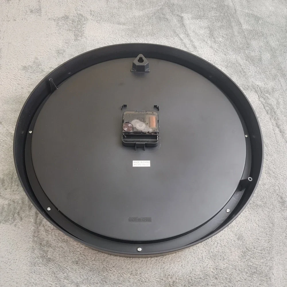 Quill Wall Clock 14 Inch Round‎ Battery Operated